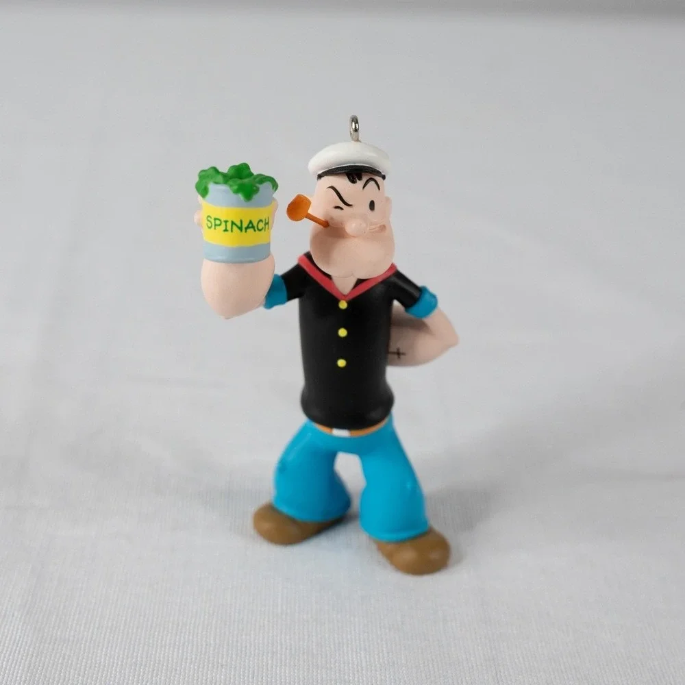 Vintage Hallmark Keepsake Popeye Ornament Spinach 1994 Excellent Handcrafted